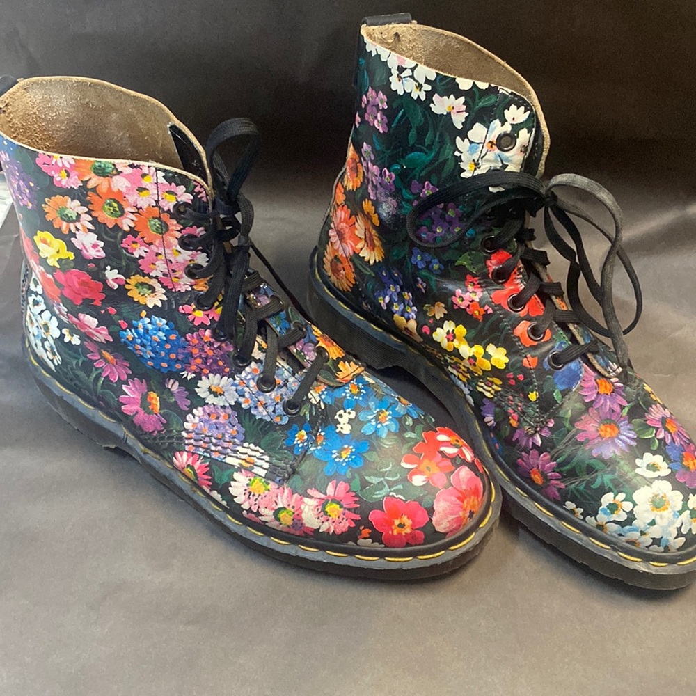 Floral original vintage Dr.Martens made in England